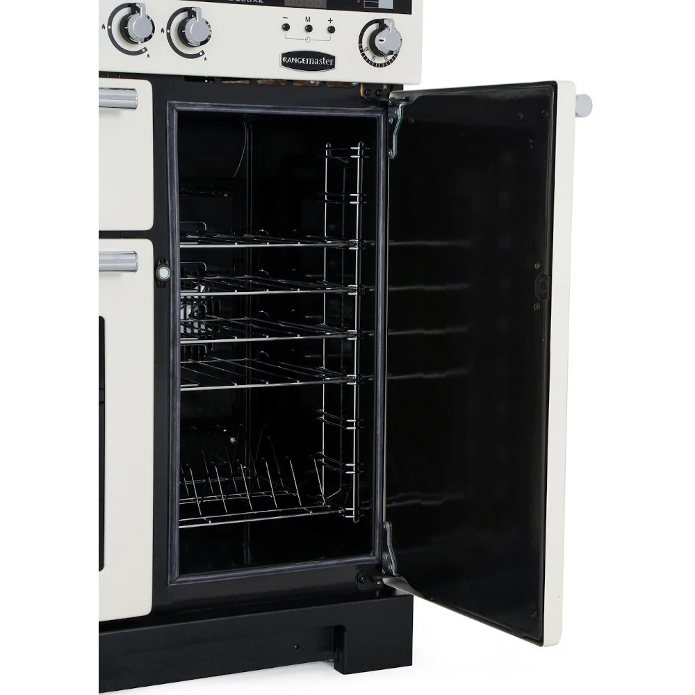 Rangemaster EDL90DFFCB/C - Charcoal Black Range Cooker - 90cm Dual Fuel - A Rated - Image 3