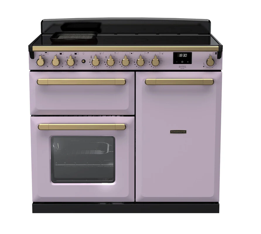 Rangemaster ESDL100EIPHTH/AB1 Estel Deluxe 100cm Induction Heather/Antique Brass