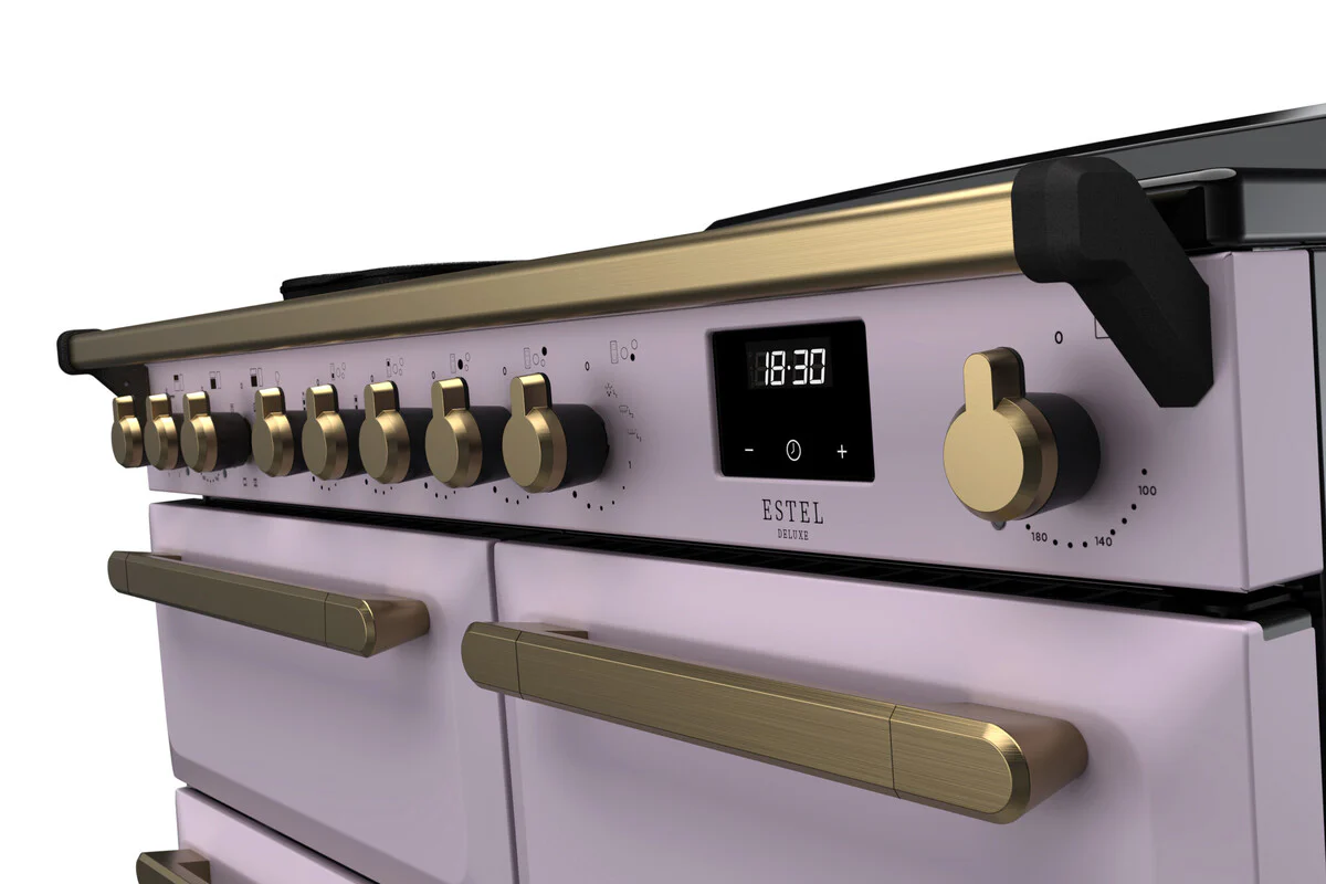 Rangemaster ESDL100EIPHTH/AB1 Estel Deluxe 100cm Induction Heather/Antique Brass - Image 2