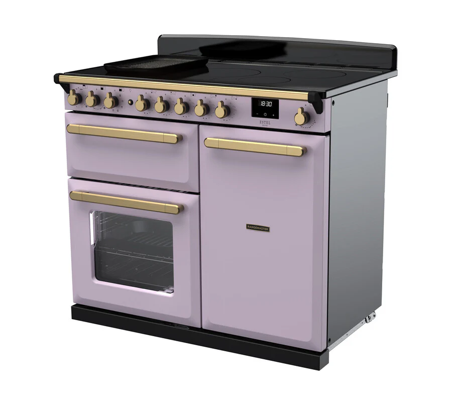Rangemaster ESDL100EIPHTH/AB1 Estel Deluxe 100cm Induction Heather/Antique Brass - Image 3