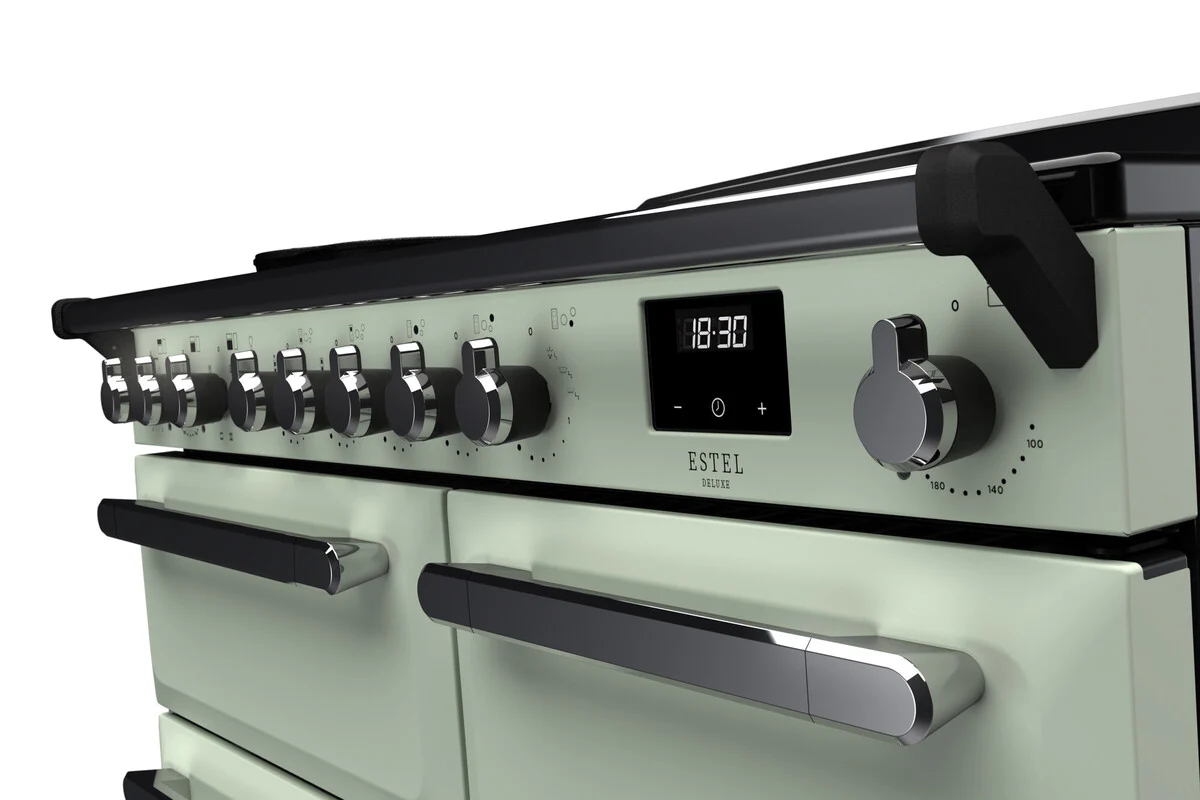 Rangemaster ESDL100EIPMNT/CM1 Estel Deluxe 100cm Induction Mint/Chrome - Image 2