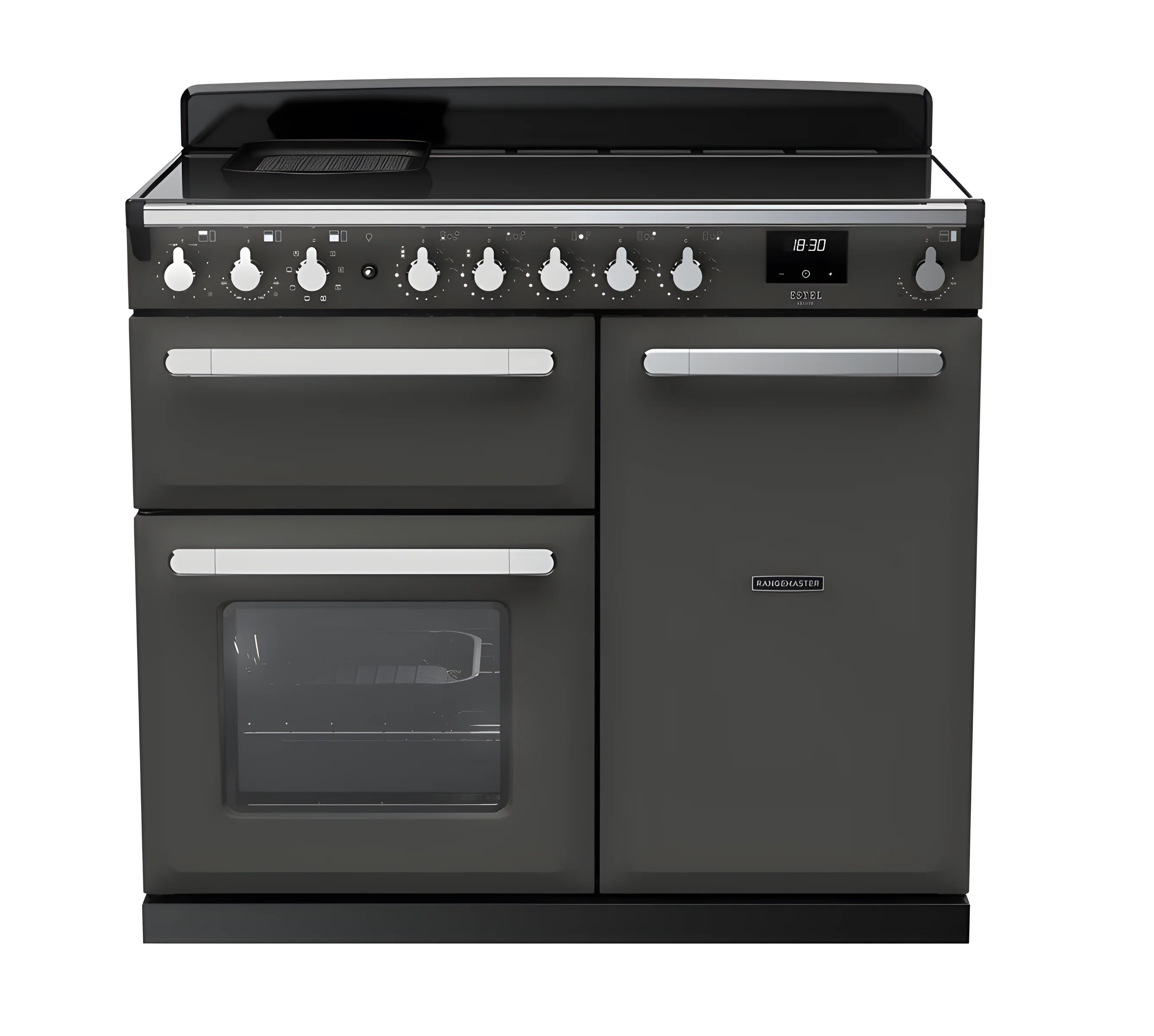 Rangemaster ESDL100EIPSLT/CM1 Estel Deluxe 100cm Induction Slate/Chrome