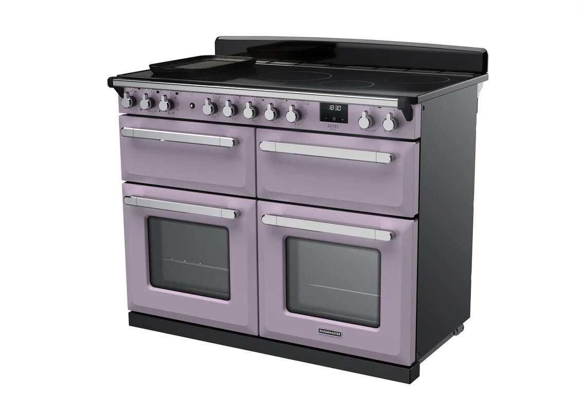 Rangemaster ESDLB110EIPHTH/CM1 Estel Deluxe 110cm BC Induction Heather/Chrome - Image 2