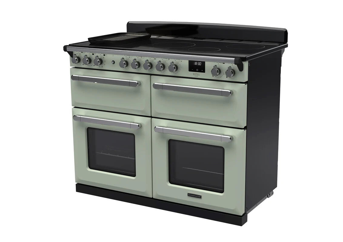 Rangemaster ESDLB110EIPMNT/CM1 Estel Deluxe 110cm BC Induction Mint/Chrome - Image 2