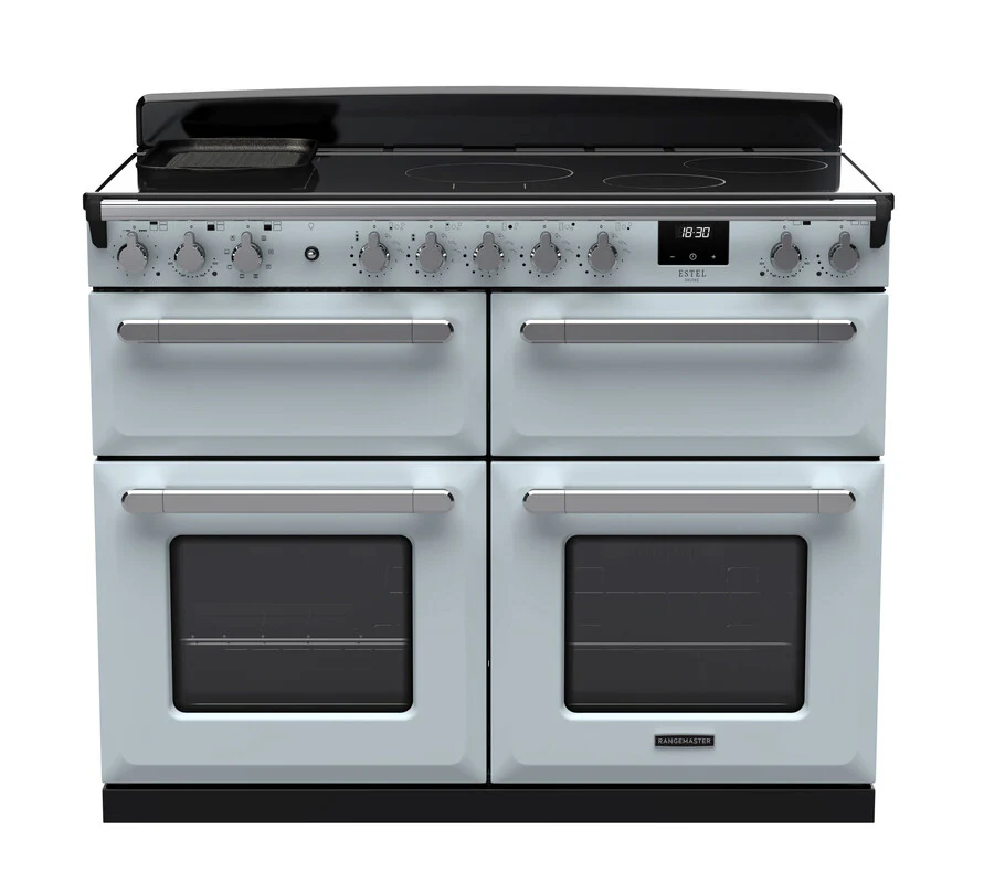 Rangemaster ESDLB110EIPMSB/CM1 Estel Deluxe 110cm BC Induction Misty Blue/Chrome