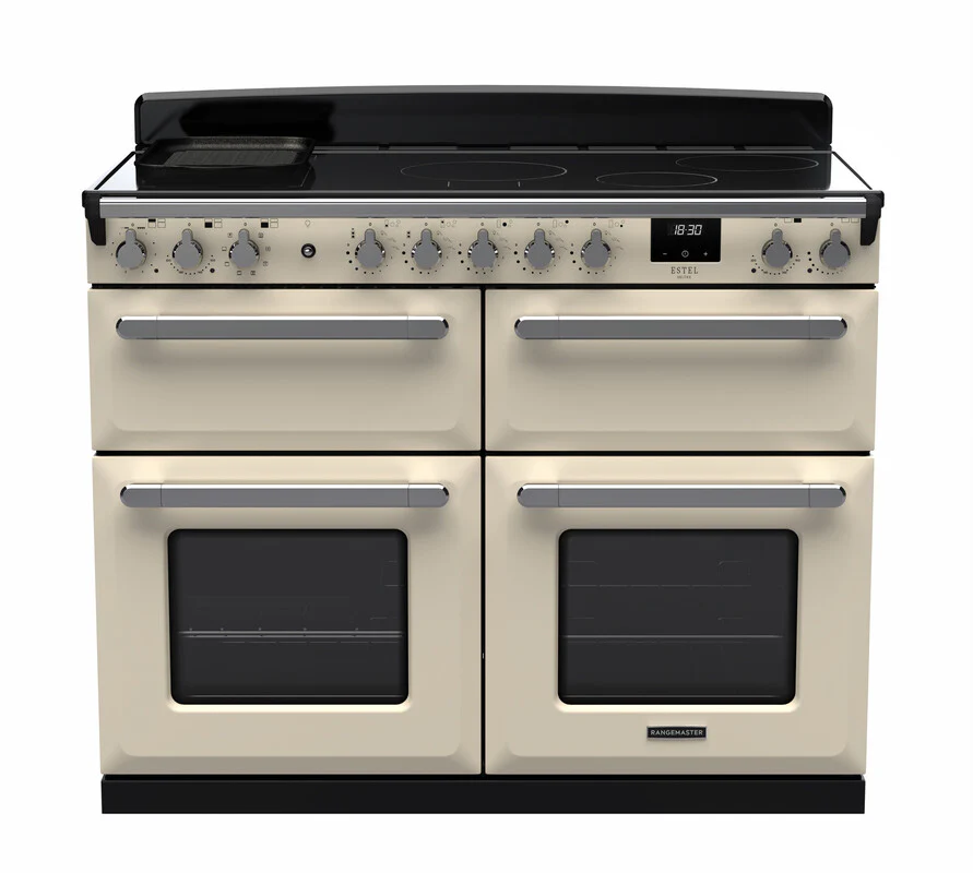 Rangemaster ESDLB110EIPPCR/CM1 Estel Deluxe 110cm BC Induction Pale Cream/Chrome