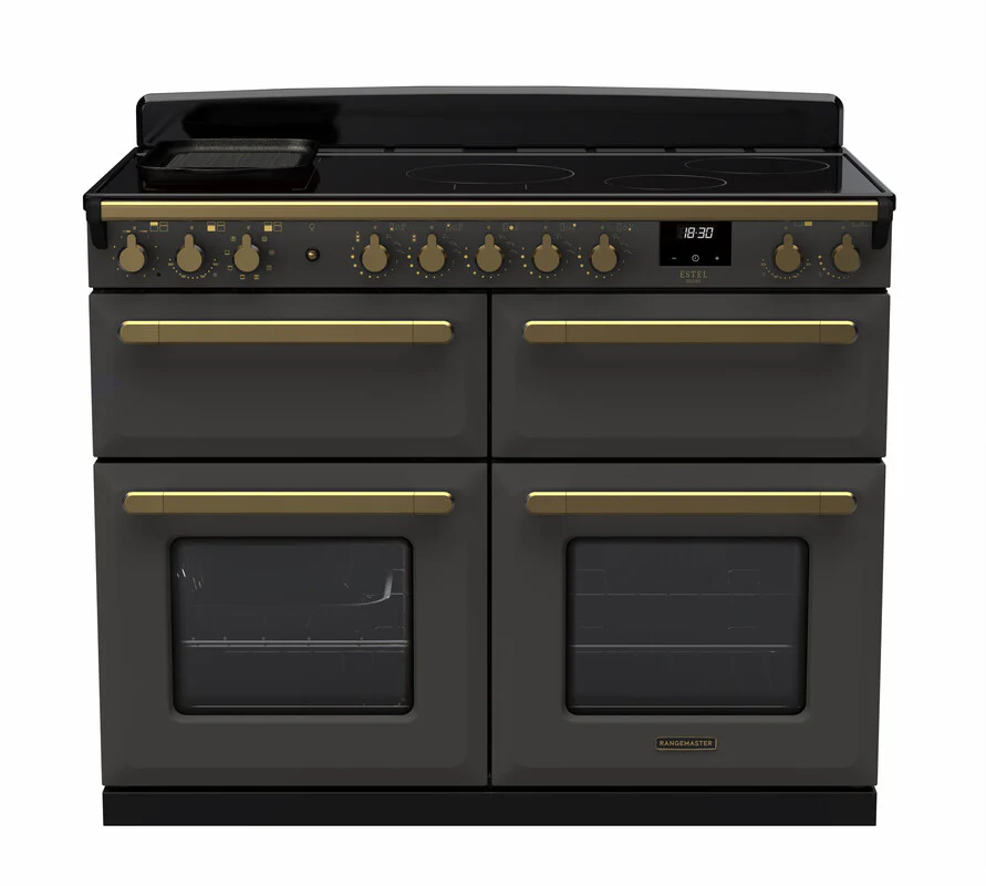 Rangemaster ESDLB110EIPSLT/AB1 Estel Deluxe 110cm BC Induction Slate/Antique Brass