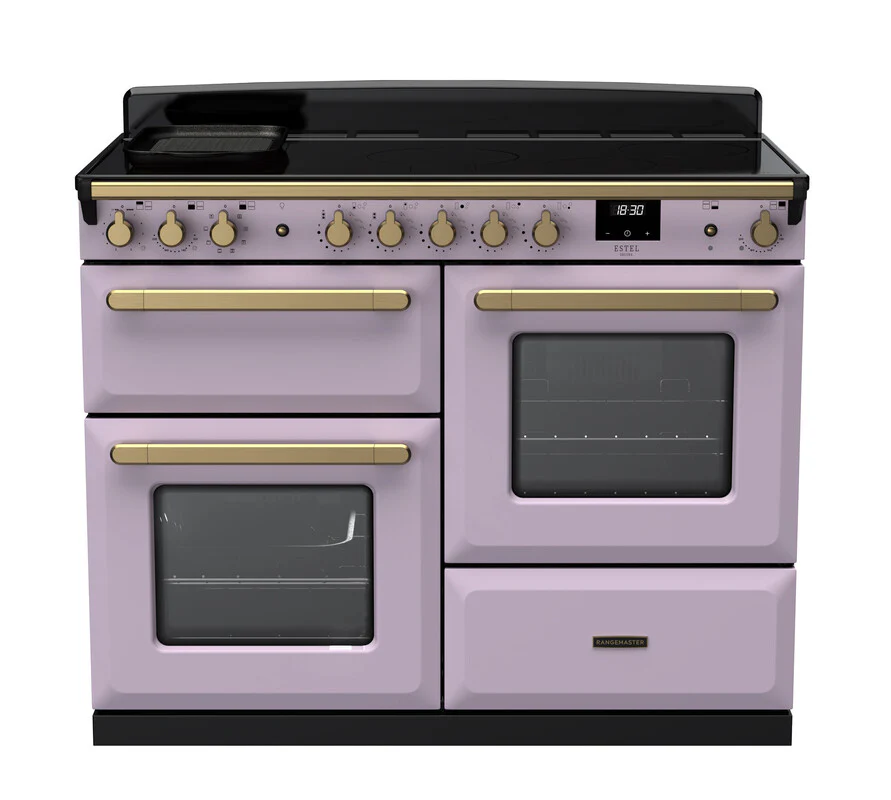 Rangemaster ESDLO110EIPHTH/AB1 Estel Deluxe 110cm Induction Heather/Antique Brass - Image 3