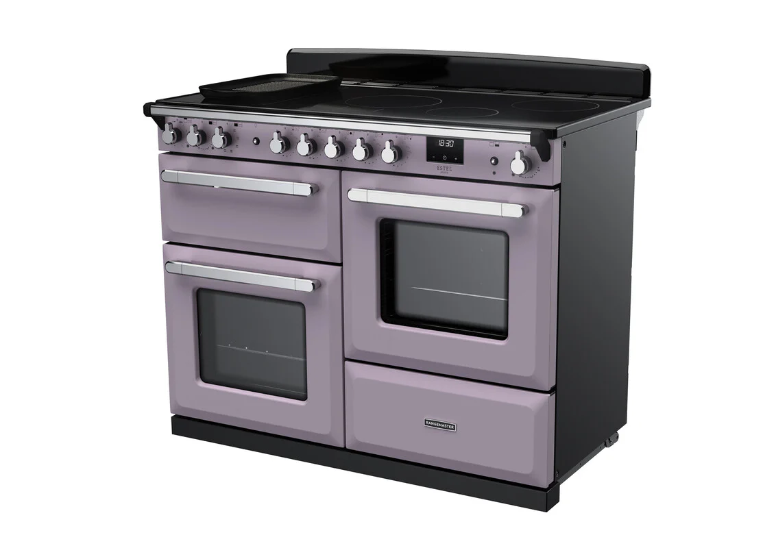 Rangemaster ESDLO110EIPHTH/CM1 Estel Deluxe 110cm Induction Heather/Chrome - Image 2