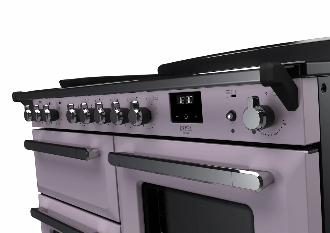 Rangemaster ESDLO110EIPHTH/CM1 Estel Deluxe 110cm Induction Heather/Chrome - Image 3
