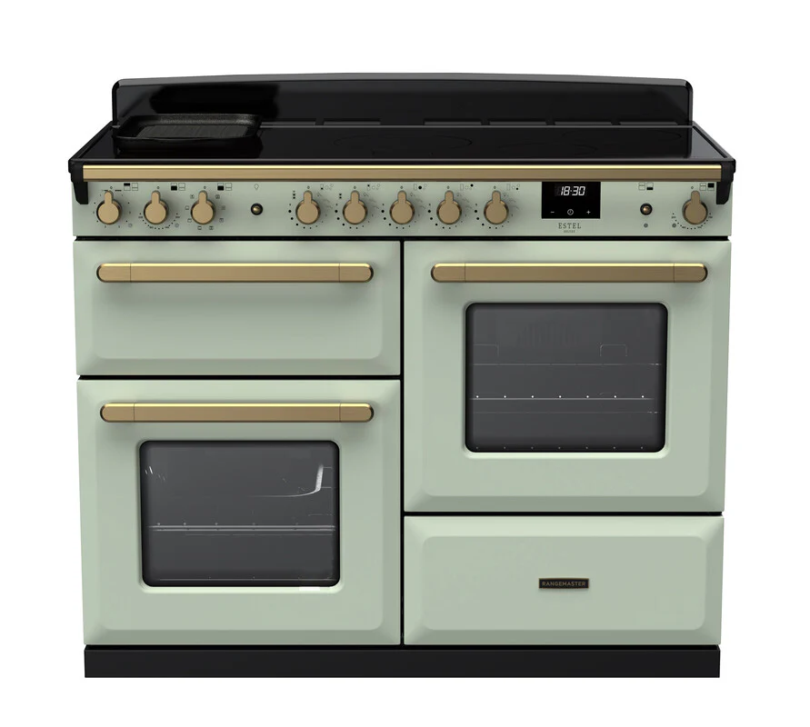 Rangemaster ESDLO110EIPMNT/AB1 Estel Deluxe 110cm Induction Mint/Antique Brass