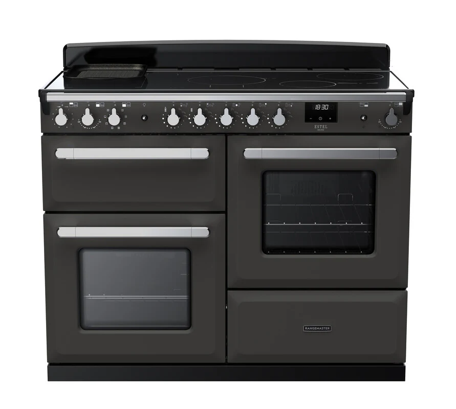 Rangemaster ESDLO110EIPSLT/CM1 Estel Deluxe 110cm Induction Slate/Chrome