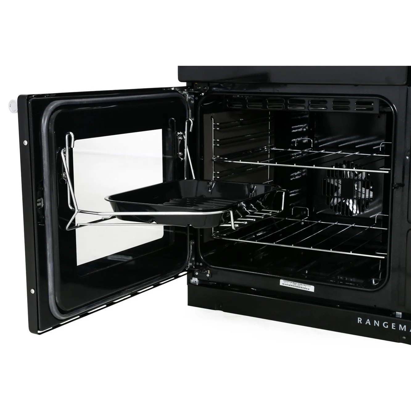 Rangemaster NEX110DFFWH/C - White/Chrome Range Cooker - 146L - A Rated - Image 3