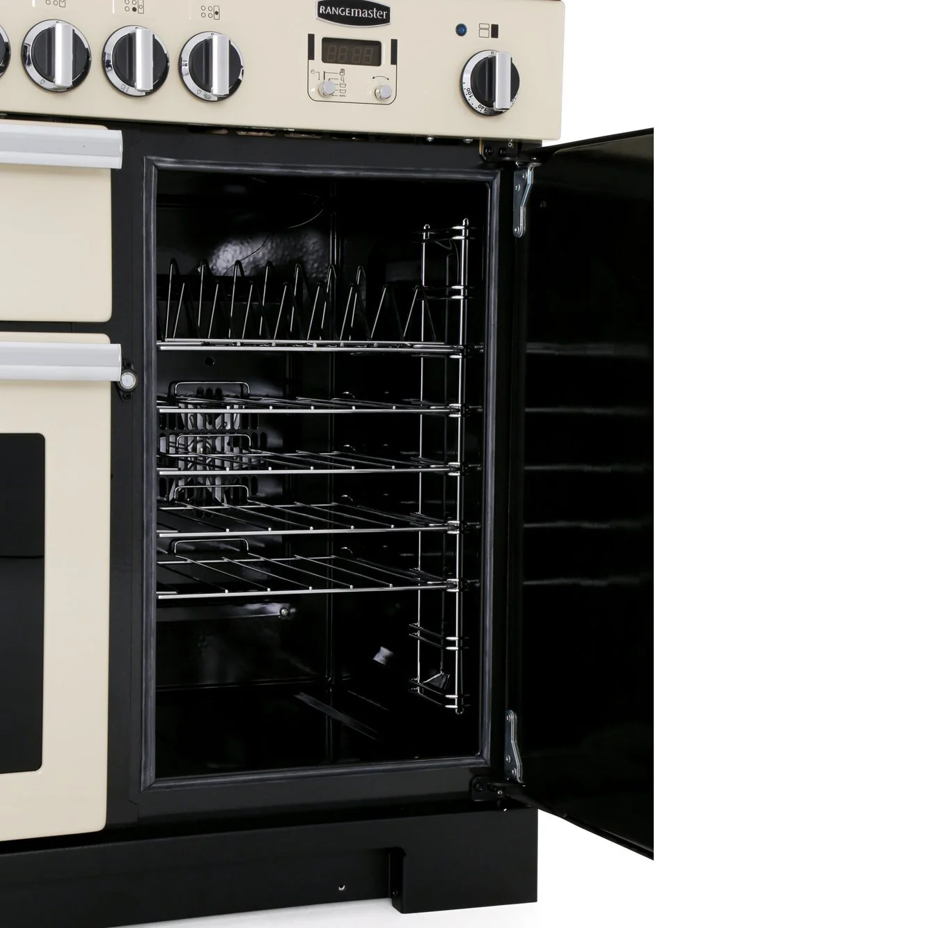 Rangemaster PDL100DFFCR/C - Cream/Chrome Range Cooker - 155L Total Capacity - A Rated - Image 5