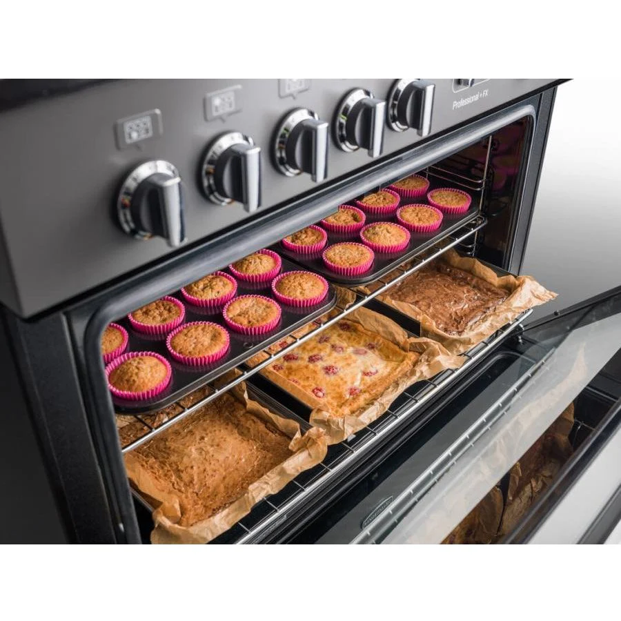 Rangemaster Professional Plus FX PROP90FXDFFCY/C - Cranberry/Chrome 90cm Range Cooker - Dual Fuel - A Rated - Image 5