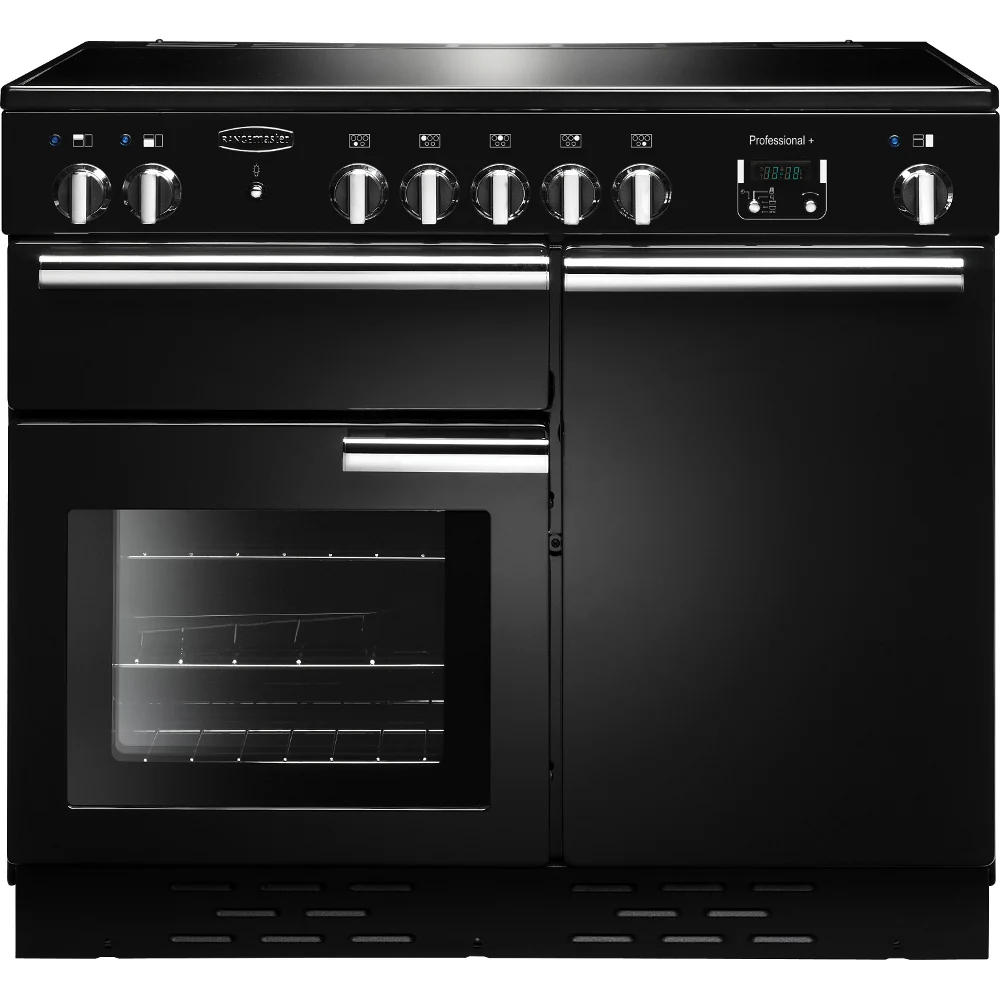 Rangemaster Professional Plus PROP100ECBL/C - Black Ceramic Range Cooker - 100cm - A Rated