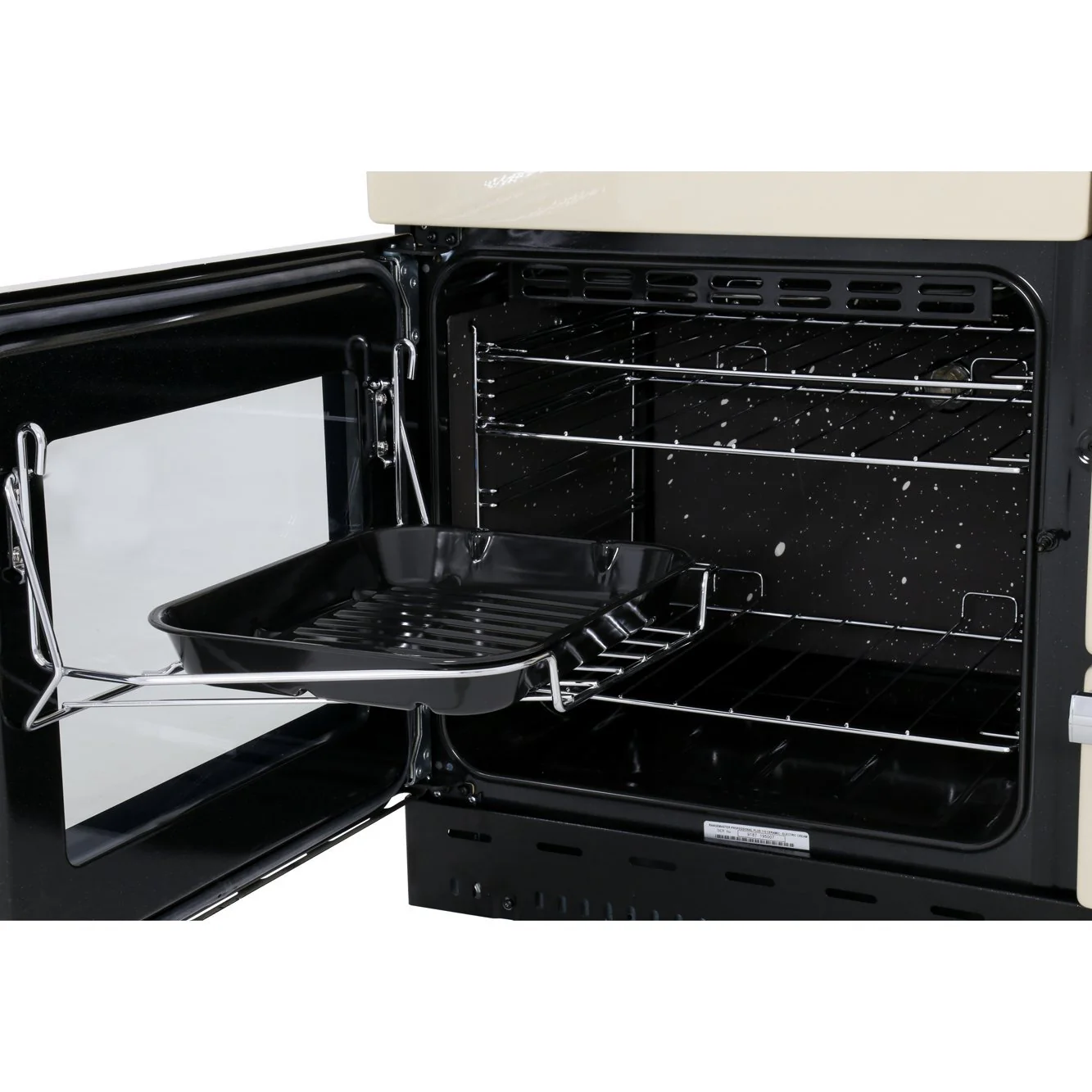 Rangemaster Professional Plus PROP110ECGB/C - Black/Chrome Range Cooker - 110cm Ceramic - A Rated - Image 3