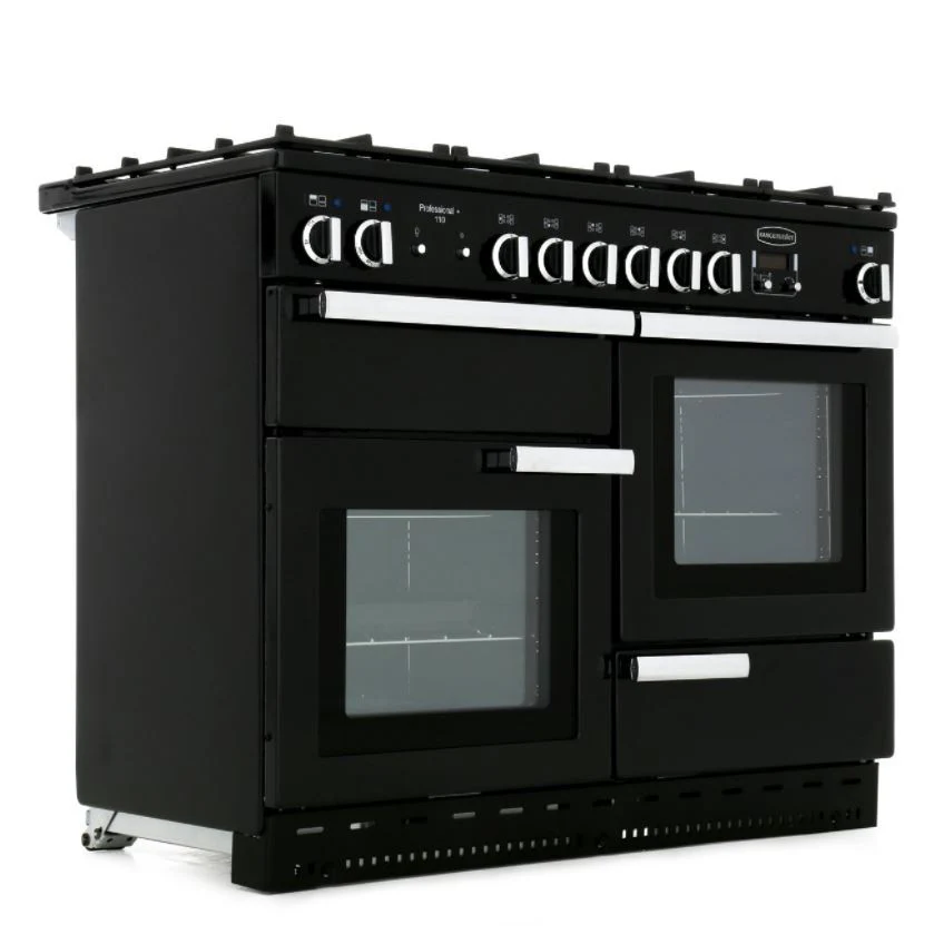 Rangemaster PROP110DFFGB/C - Black/Chrome 110cm Dual Fuel Range Cooker - 153L - A Rated - Image 4