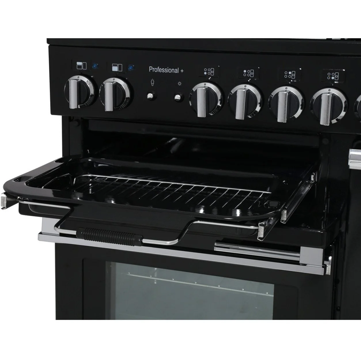 Rangemaster PROP90ECSS/C - Stainless Steel/Chrome Professional Plus 90cm Ceramic Range Cooker - 140L Capacity - A Energy Rating - Image 3