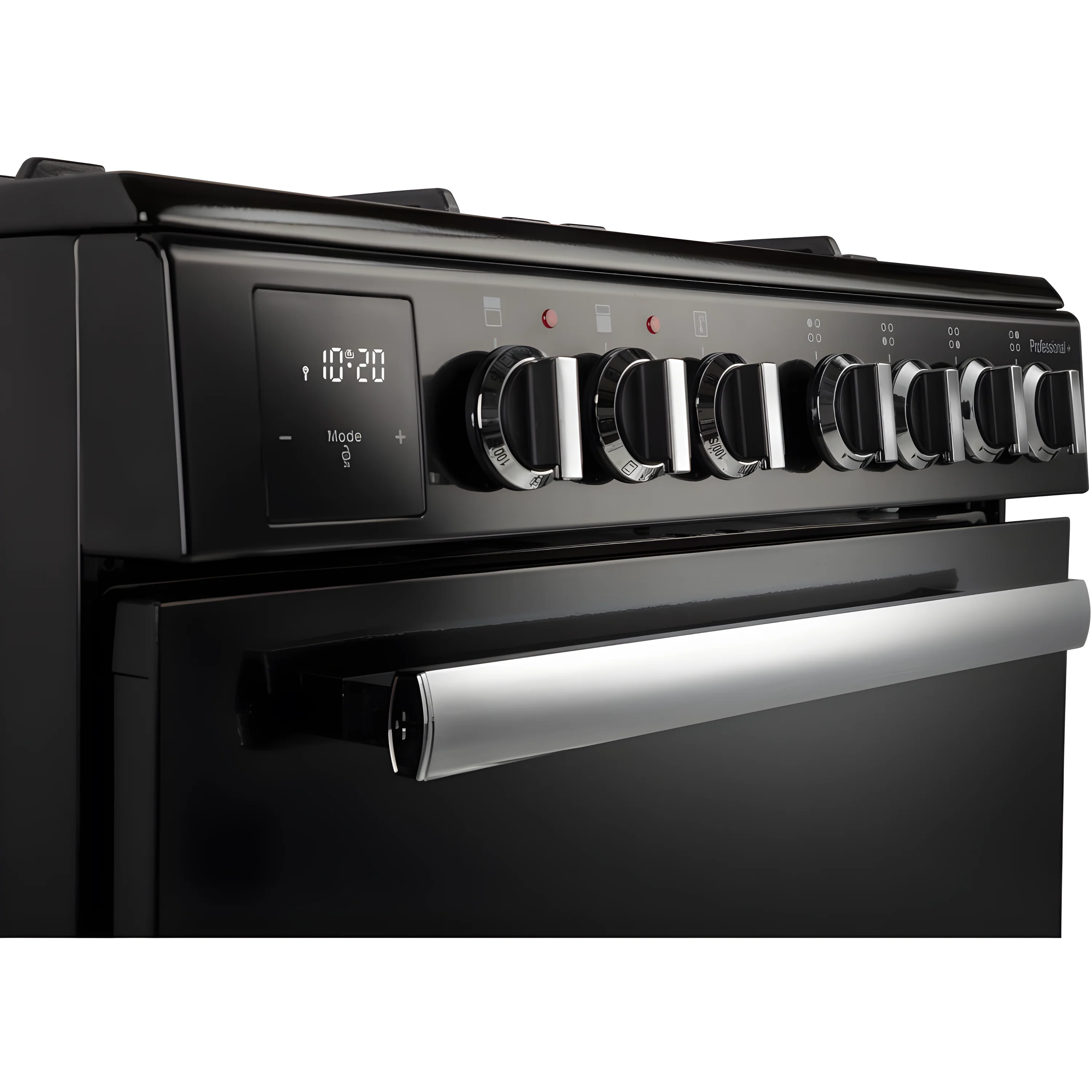 Rangemaster PROPL60DFFBL/C - Black/Chrome Dual Fuel Cooker - Double Oven - A Rated - Image 3