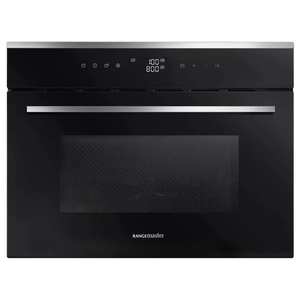 Rangemaster RMB45MCBL/SS - Black Built-in Microwave Combi Oven