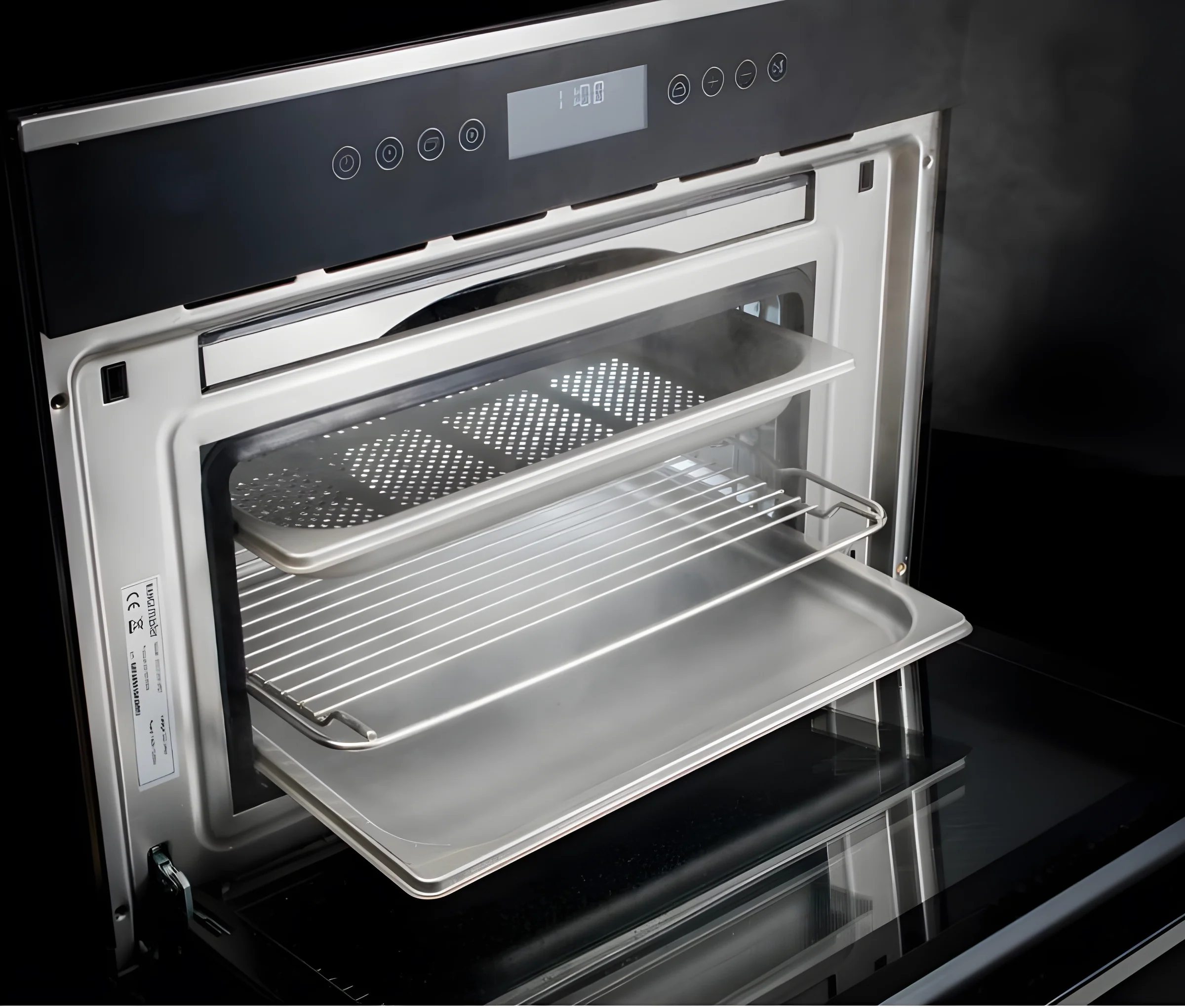 Rangemaster RMB45SCBL/SS - Stainless Steel Steam Combi Oven - 43L - A Rated - Image 2