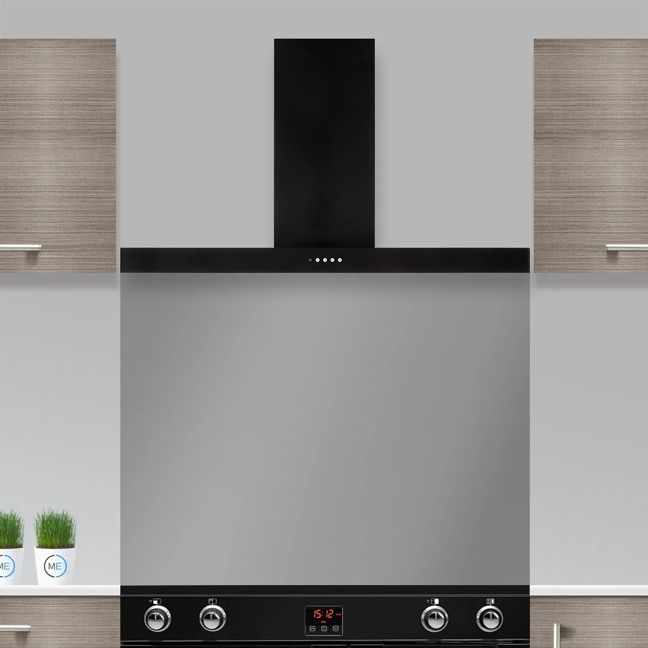 Rangemaster UNBHDS110BL - Black 110cm Chimney Extractor - B Energy Rated - Image 2