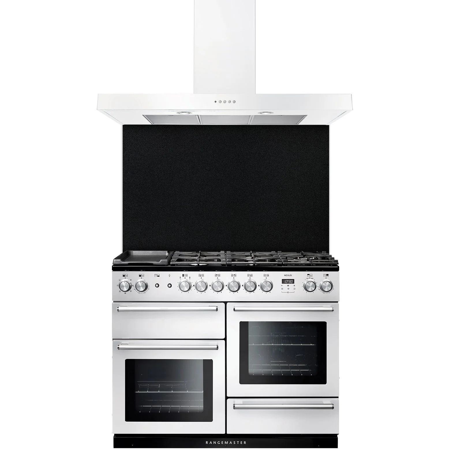 Rangemaster UNBHDS110WH - White 110cm Chimney Cooker Hood - B Energy Rating - Image 2