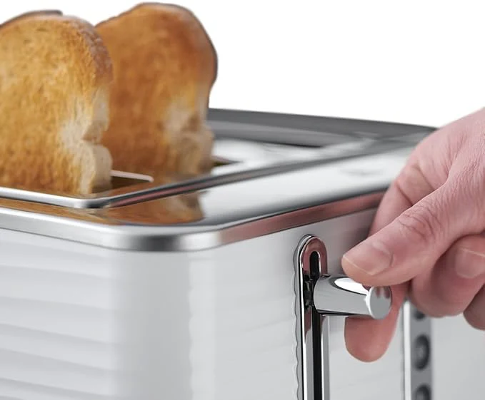 Russell Hobbs 24380 - White 4 Slice Toaster - Extra Wide Slots - 6 Browning Levels - Image 2