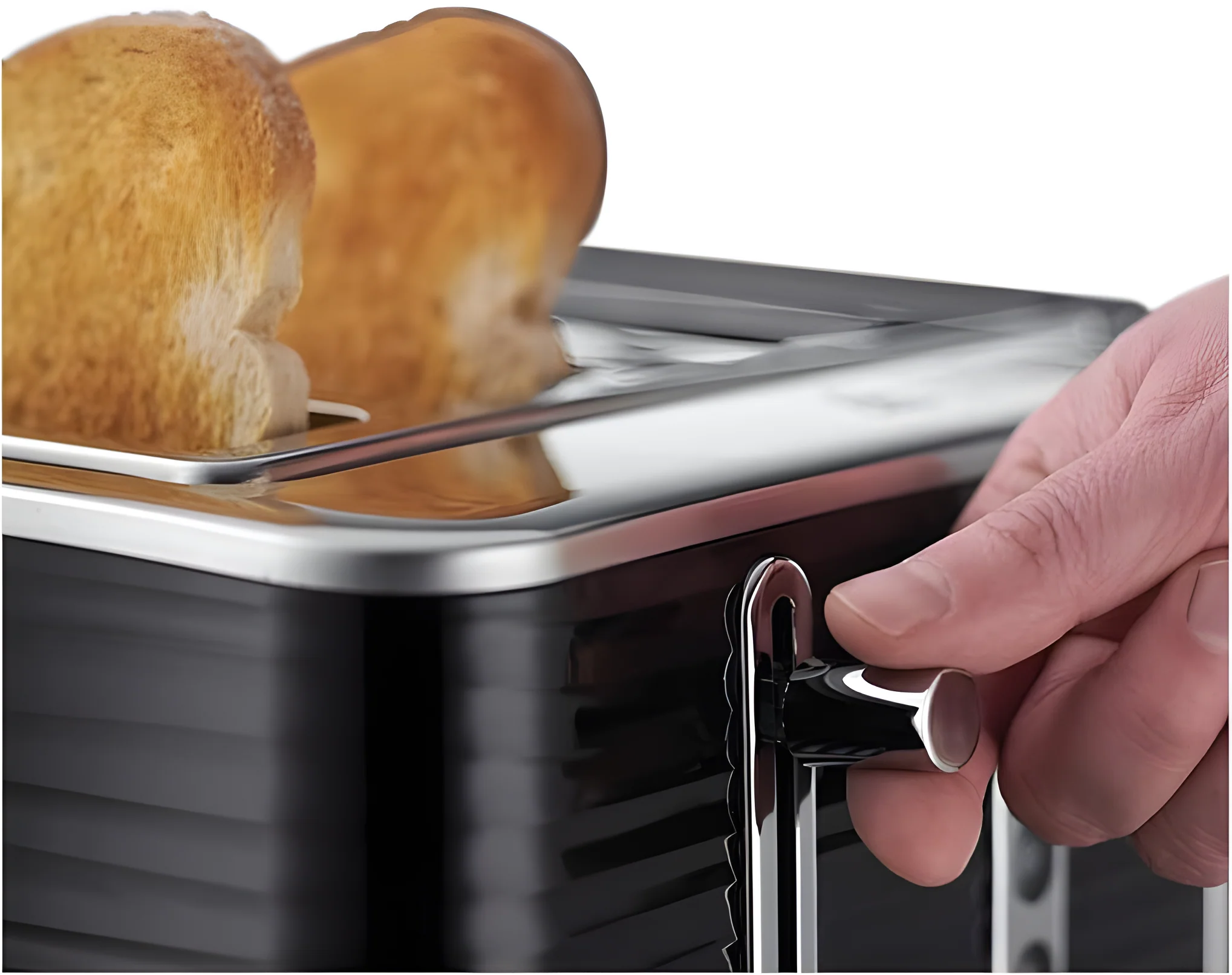 Russell Hobbs 24381 - Black 4 Slice Toaster - 1800W - Image 3