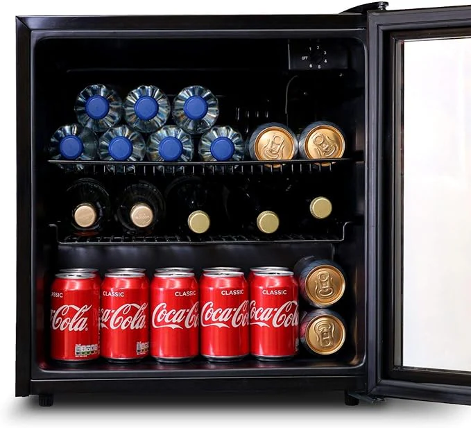 sia DC2BL - Black Undercounter 18 Bottle Capacity Fridge - Image 2
