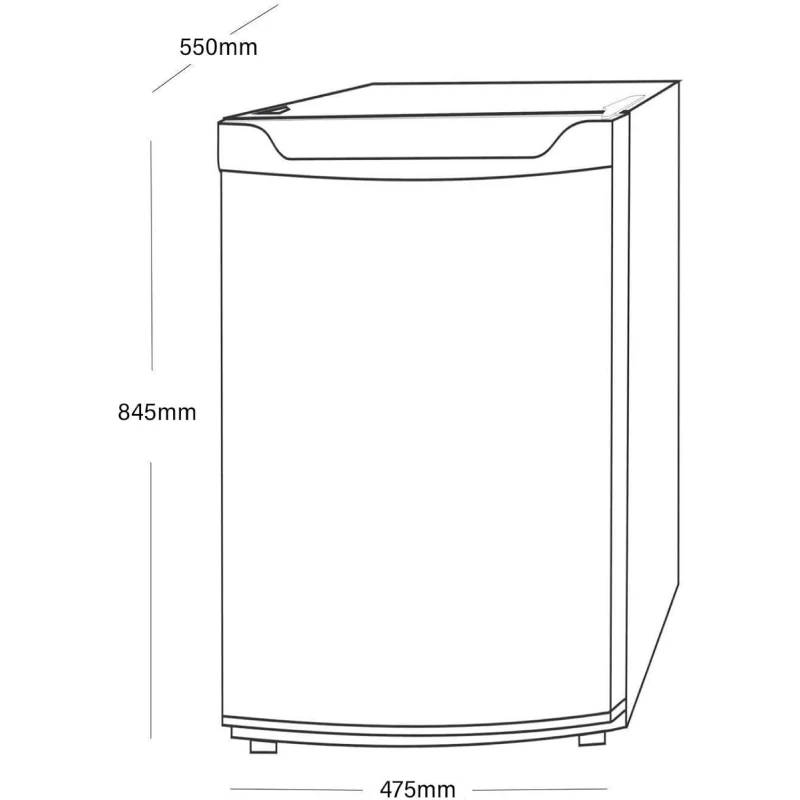 sia LFIWH - White Undercounter Fridge - F energy - Image 4