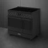 Smeg C92IPN2 - Black 90cm Dual Cavity Range Cooker - Induction - Pyrolytic Self-Cleaning - A Energy - Image 3