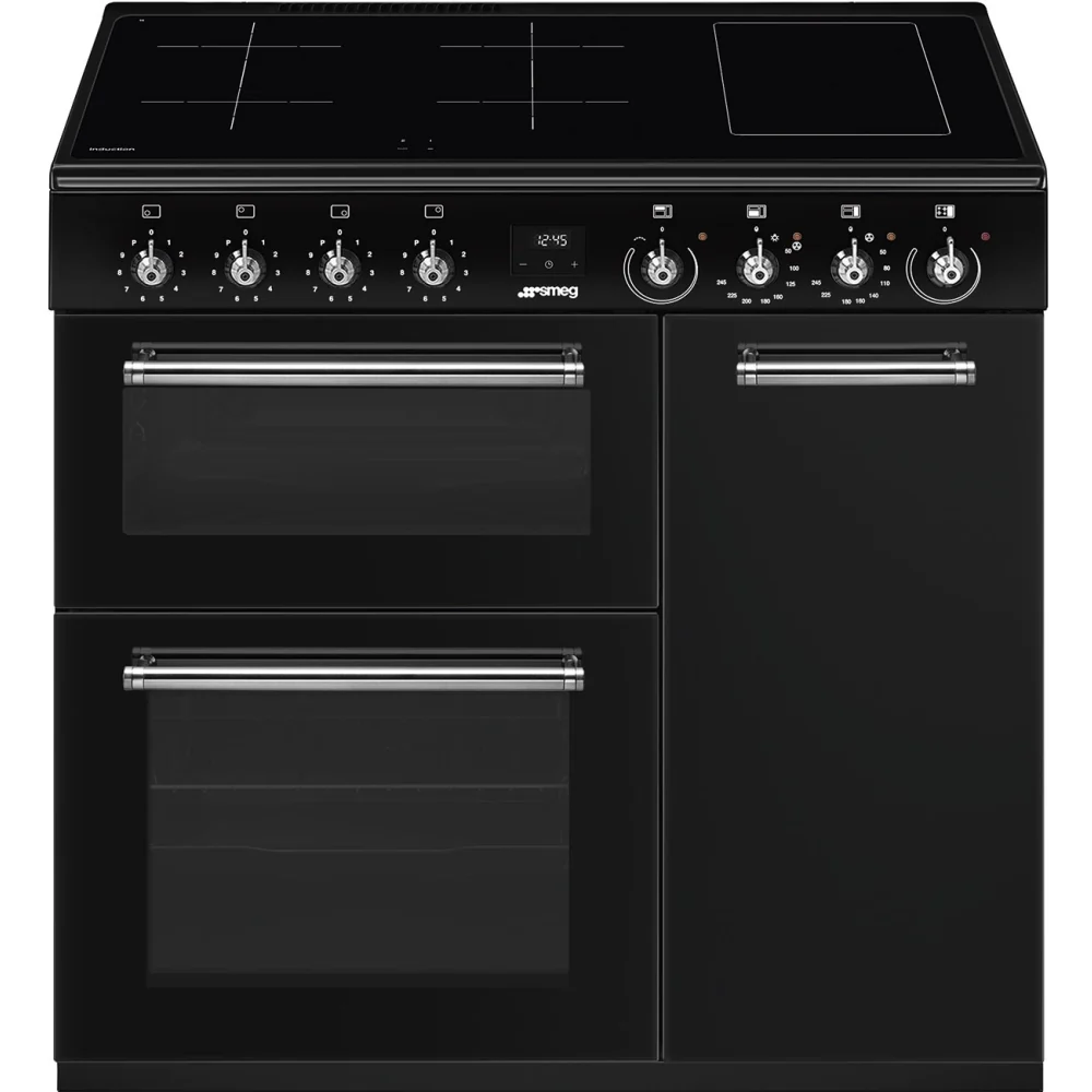Smeg CX93IMBL - Black 90cm Range Cooker - Induction - A Rated
