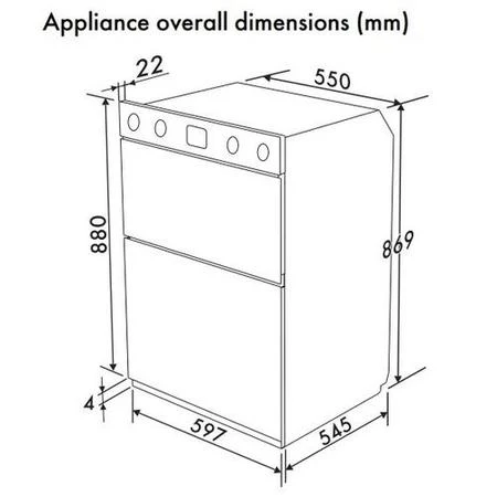 Smeg DOSF400B - Stainless Steel Double Ovens - 105L Capacity - A Energy Rating - Image 3