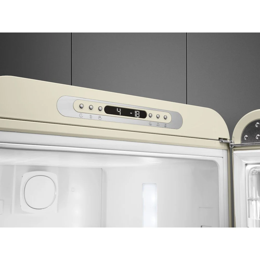 Smeg FAB32RCR6UK - Cream 60/40 Retro Fridge Freezer - 331L Total Capacity - C Energy Rating - Image 5