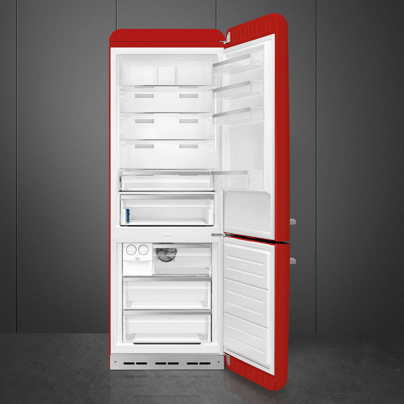 Smeg FAB38RRD6 - Red Fridge Freezer - 481L Total Capacity - D Energy Rating - Image 4