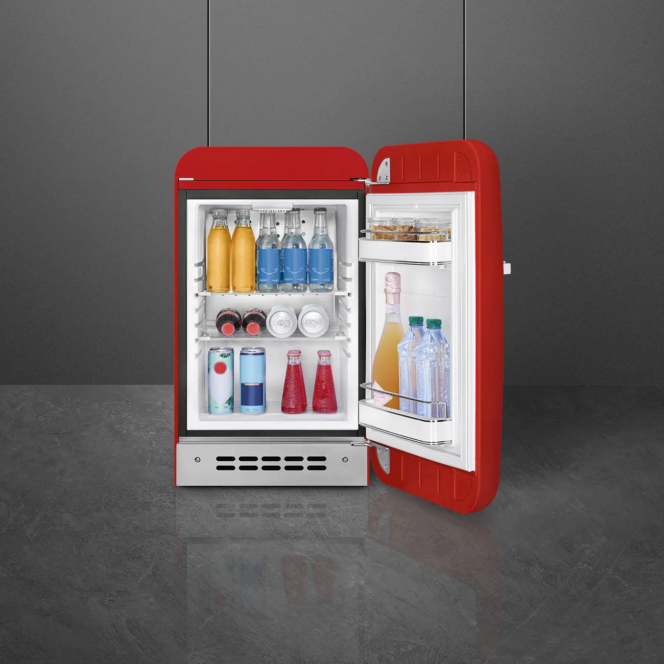 Smeg FAB5RRD6 - Red Freestanding Fridge - 34L - C Energy - Image 3