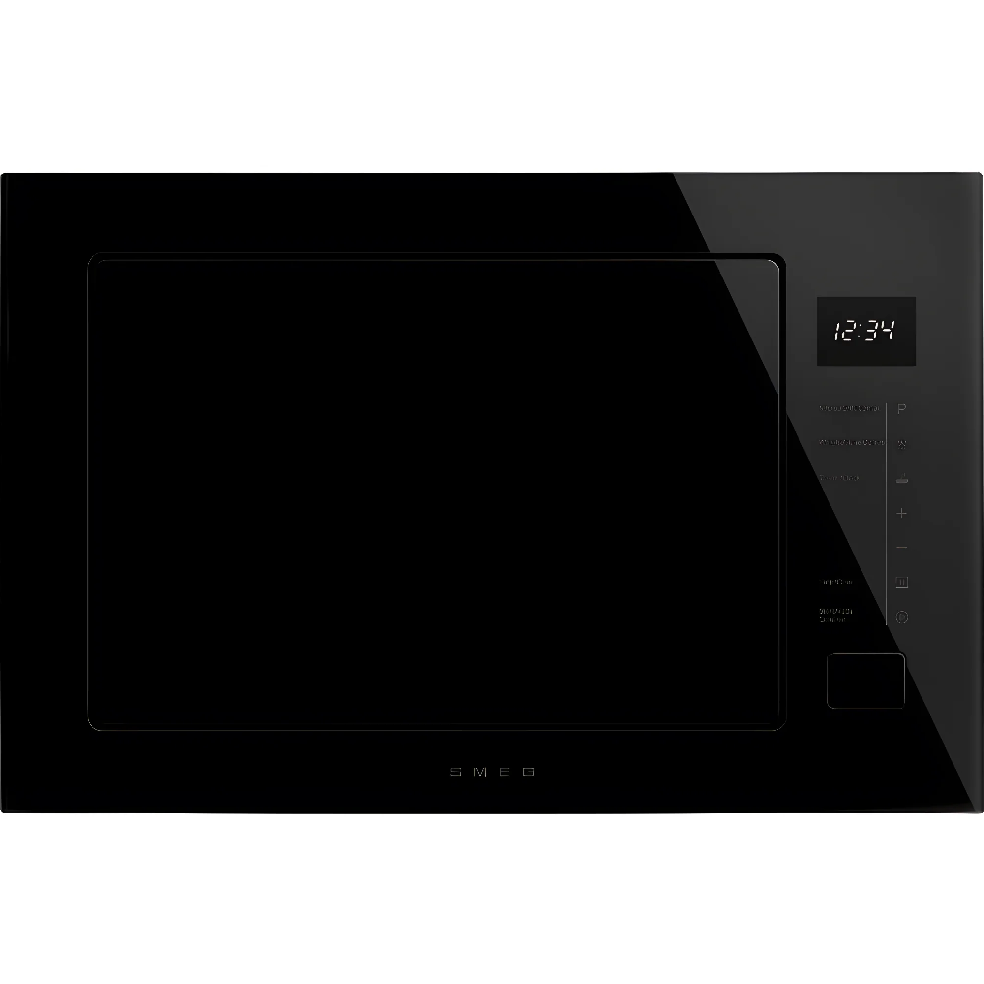 Smeg FMI225BI - Black Built-In Microwave with Grill - 25L - 2 Year Warranty