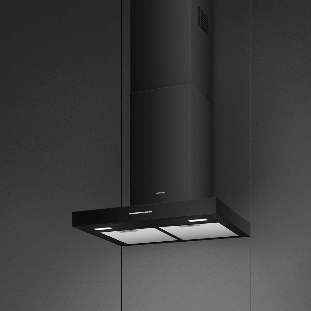 Smeg KBT600BL - Black Wall-Mounted Extractor - 820m³/h - A Energy - Image 3