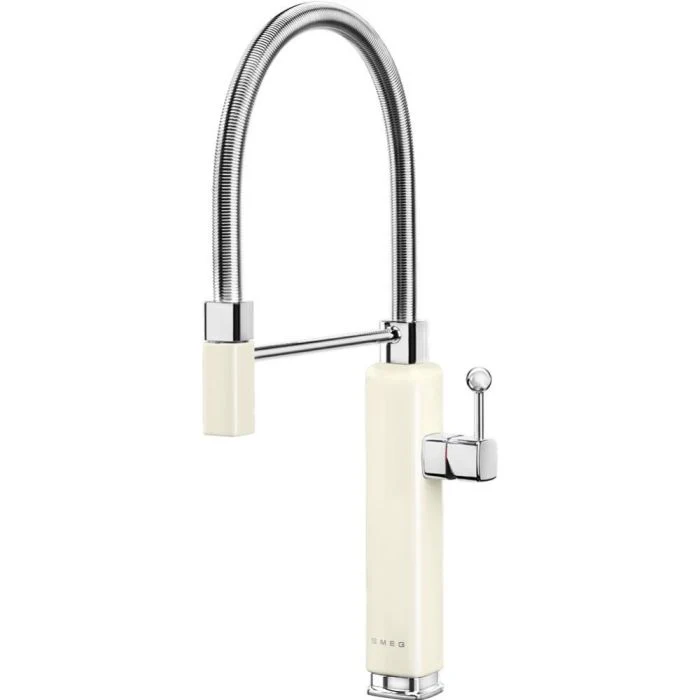 Smeg MDF50CR - Cream Single Lever Tap - 360° Swivel Spout