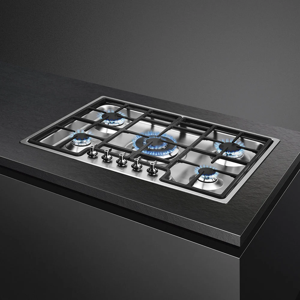 Smeg PGF75-4 - Stainless steel 5 Zone Gas Hob - Image 5