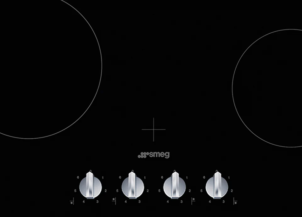 Smeg SE364TDM - Black 4 Zone Electric Hob - Image 2