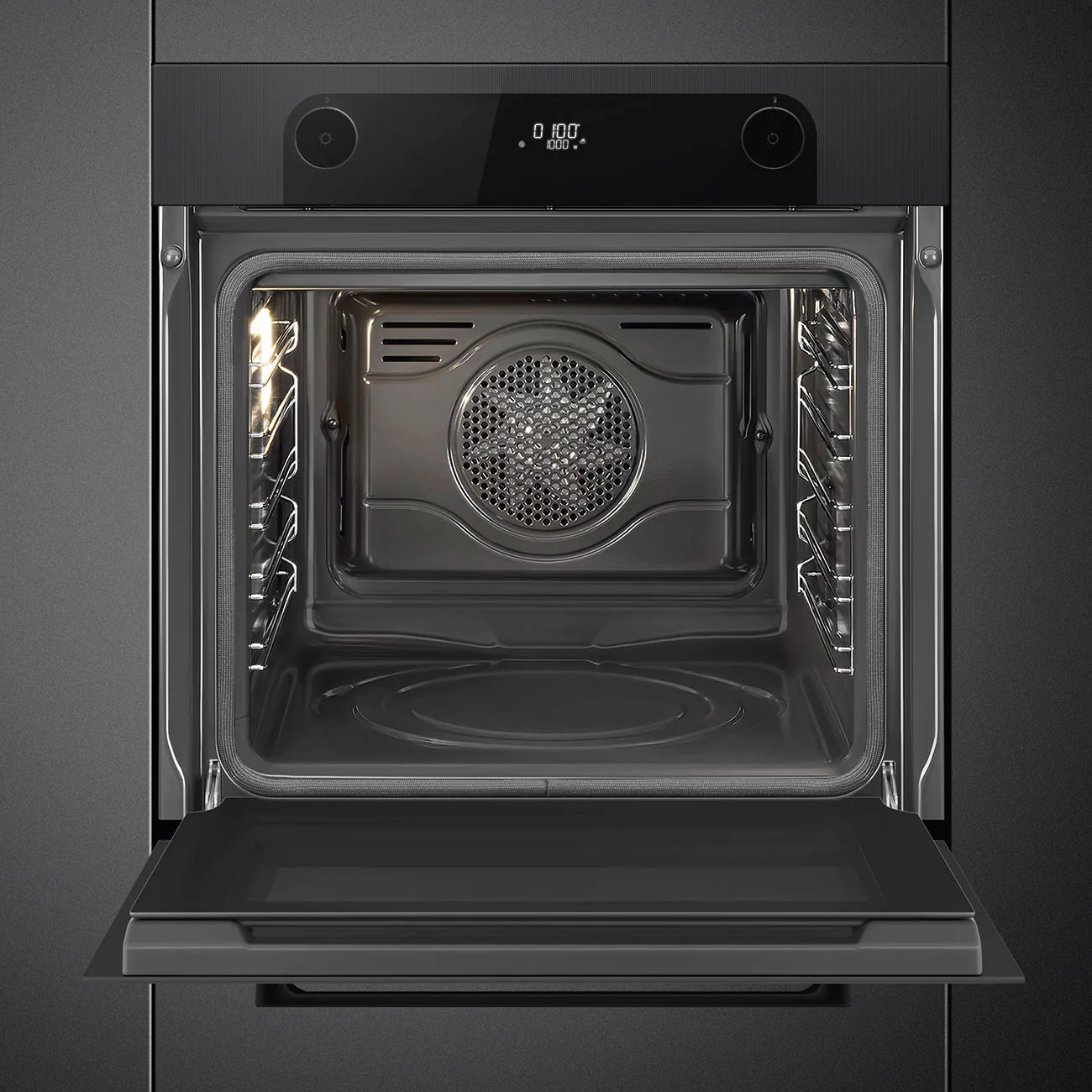 Smeg SFP6201TBI - Black Built-In Single Oven - 70L Pyrolytic - A+ Energy - Image 3