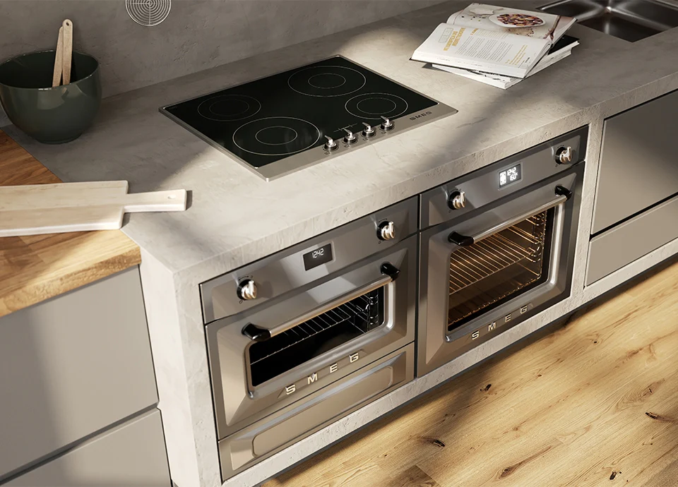 Smeg SI964PM - Cream 4 Zone Induction Hob - Image 2