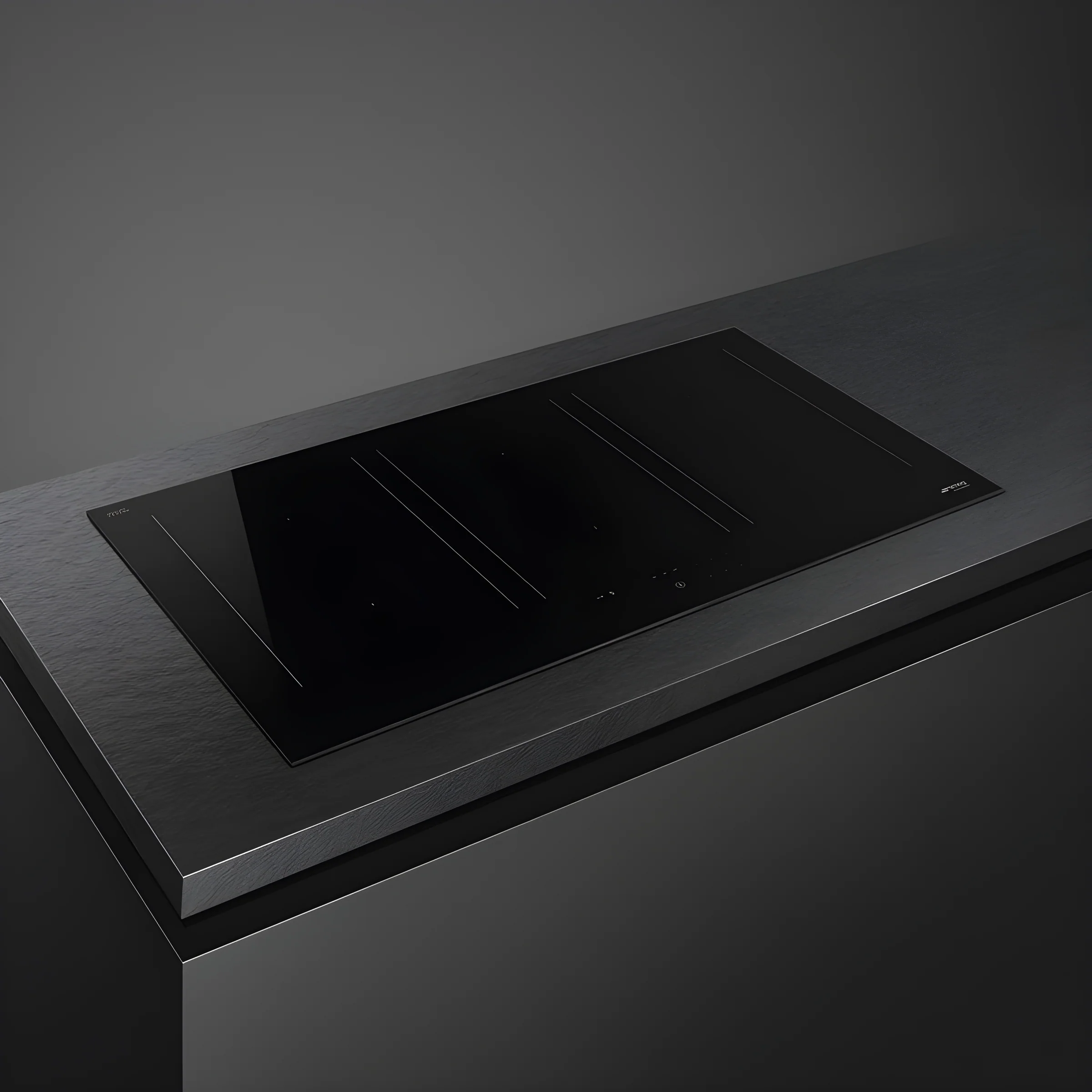 Smeg SIM3964D - Black 90cm 6 Zone Induction Hob - Slider Controls - Glass Ceramic Surface - Image 2
