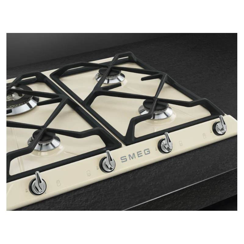 Smeg SR964PGH - Cream 4 Zone Gas Hob - Image 2