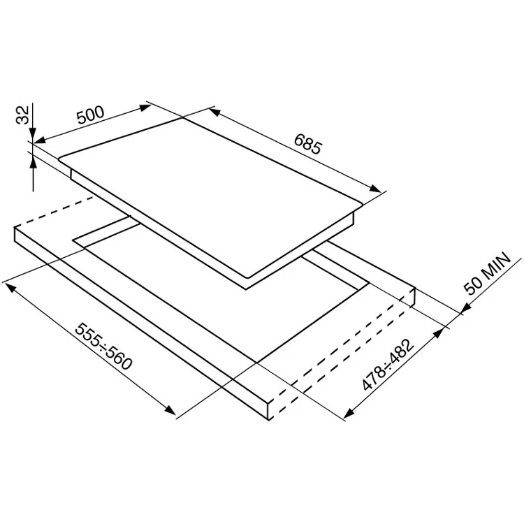 Smeg SR975XGH - Stainless steel 5 Zone Gas Hob - Image 5