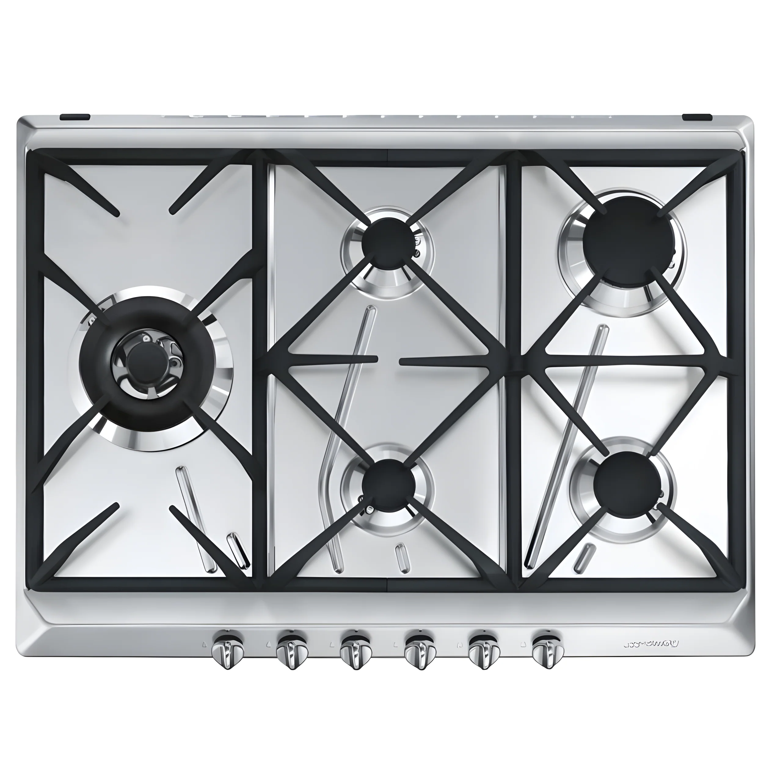 Smeg SRV575GH5 - Stainless Steel 5 Burner Gas Hob - 69cm Built-in - Image 3
