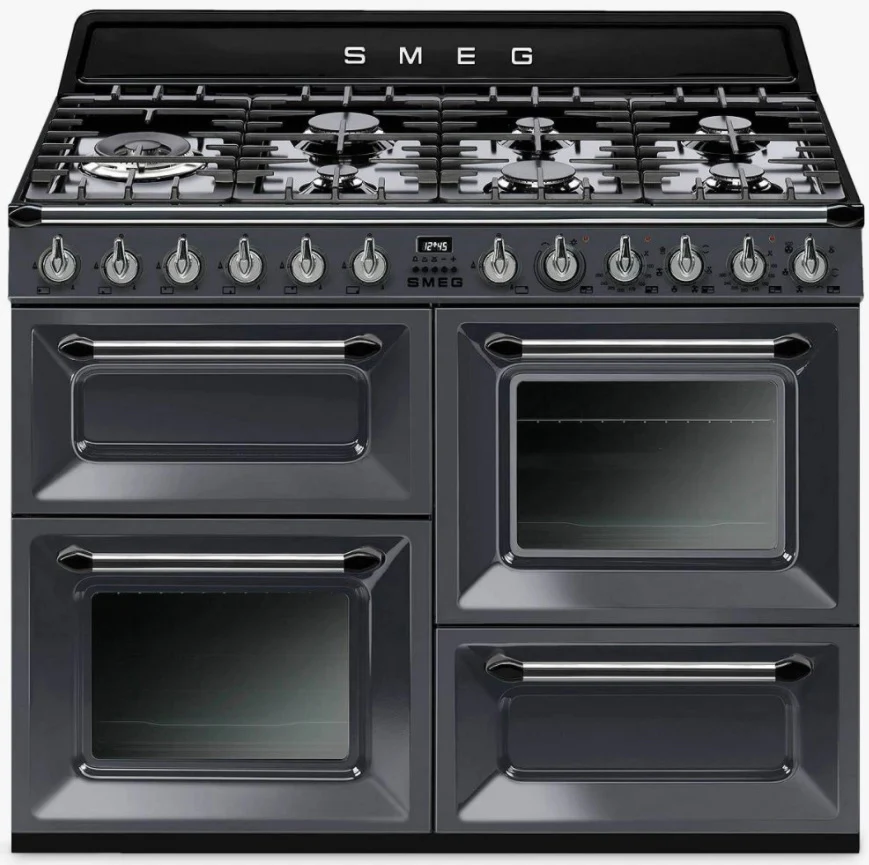 Smeg TR4110GR - Slate Grey 7 Zone Dual Fuel Range Cooker - A/A energy